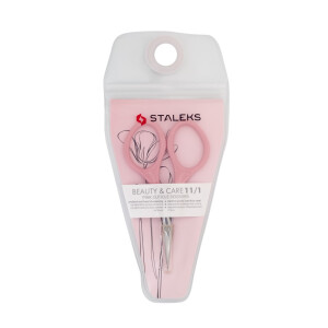 Beauty&Care 11 Typ 1 Nagelhautschere Pink, Handsize S, klassische Klingenform, gerader Griff, ergonomische ovale Ringe