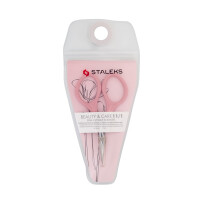 Beauty&Care 11 Typ 1 Nagelhautschere Pink, Handsize S, klassische Klingenform, gerader Griff, ergonomische ovale Ringe