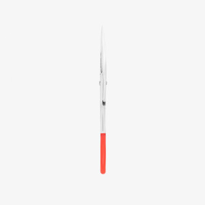 Expert 30 Typ 1 Augenbrauenschere, klassische Klingenform, gerader Griff, ergonomische ovale Ringe in rot