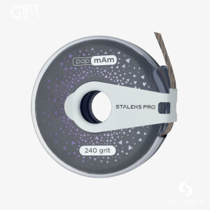 STALEKS PRO EXCLUSIVE Donut Feile-Abroller mit papmAm Wechselfeilenband (6m - 240 Grit)