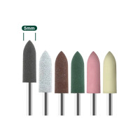 Silikon Polierer Rakete ø5mm Weiß 180 Grit 2