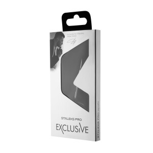 Exclusive 21 Typ 2 Nagelhautschere mit Haken, Handsize S, gebogener Griff, ergonomische ovale Ringe