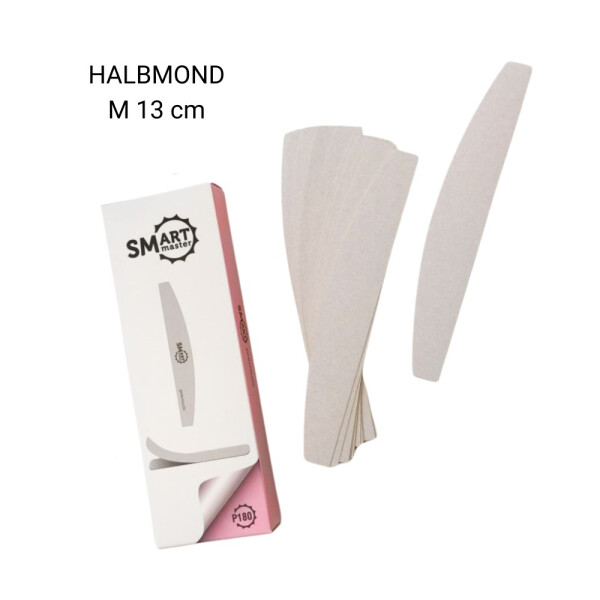 Einweg-Wechselfeilblätter „PREMIUM SOFT- Halbmond - M 13cm" verschiedene Grit,  25 Stk.