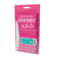 Staleks Pro EXPERT 40 Wechselfeilen Halbmond SOFT selbstklebend (30 Stk. - 100 Grit) Weiß