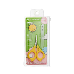 Beauty&Care 10 Typ 6 Nagelschere und Feile für Kinder(0+), Set, Gelb, HandsizeS-L, abgerundete Klingenform, gerader Griff, ergonomische ovale Ringe