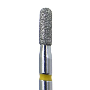 Diamant Bit Zylinder Superfein (gelber Ring) ø2,3 mm