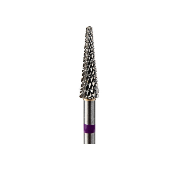 GTM Beauty Hartmetallfräser Kegel mittlere Kreuzverzahnung (lila Ring) ø3,5 mm