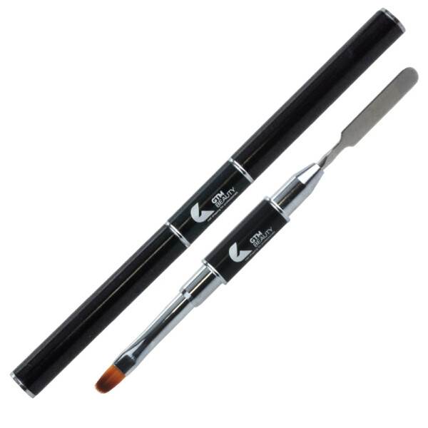 Acrylgel-Pinsel & Spatel doppelseitig schwarz