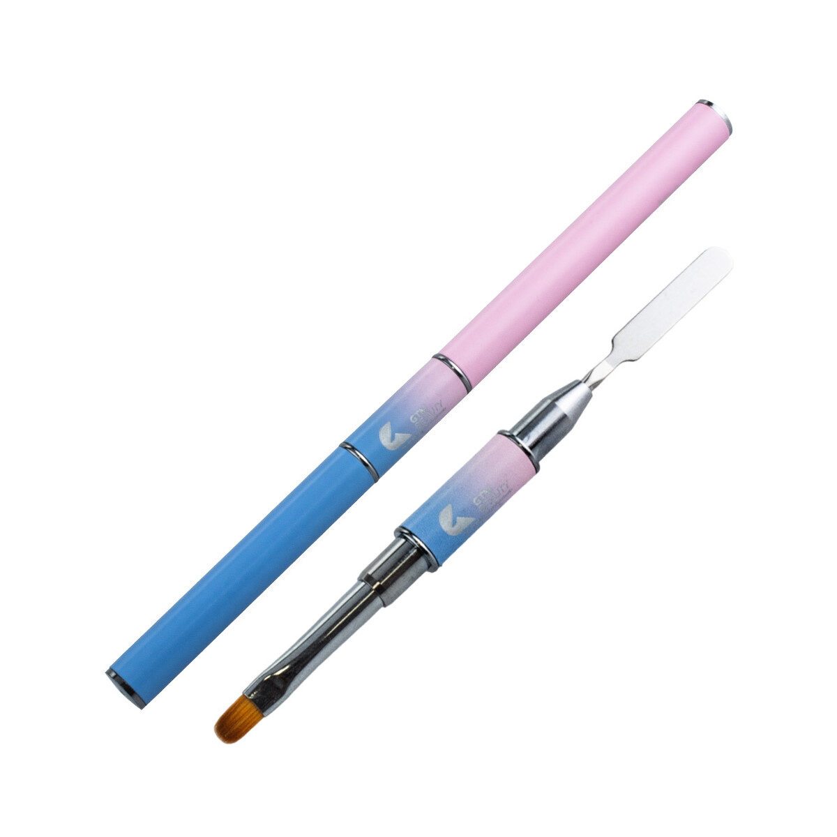 Acrylgel-Pinsel & Spatel doppelseitig pastell