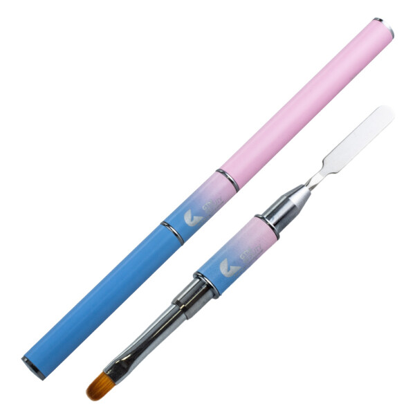Acrylgel-Pinsel & Spatel doppelseitig pastell