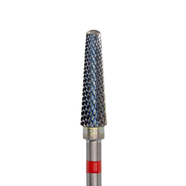 GTM Beauty Hartmetallfräser Kegel feine Kreuzverzahnung (roter Ring) ø4,0 mm