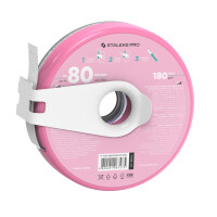STALEKS PRO EXPERT Donut Feile-Abroller Bobbinail mit Klebe-Wechselfeilenband 180 Grit Weiß