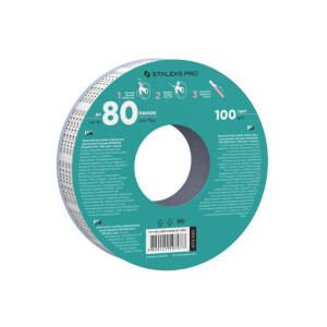 STALEKS PRO EXPERT Donut Feile-Refill Bobbinail mit Klebe-Wechselfeilenband 100 Grit Weiß