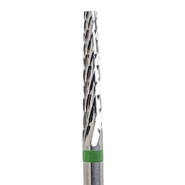 KMIZ Hartmetallfräser Kegel Flach Grob (grüner Ring) ø2,3 mm