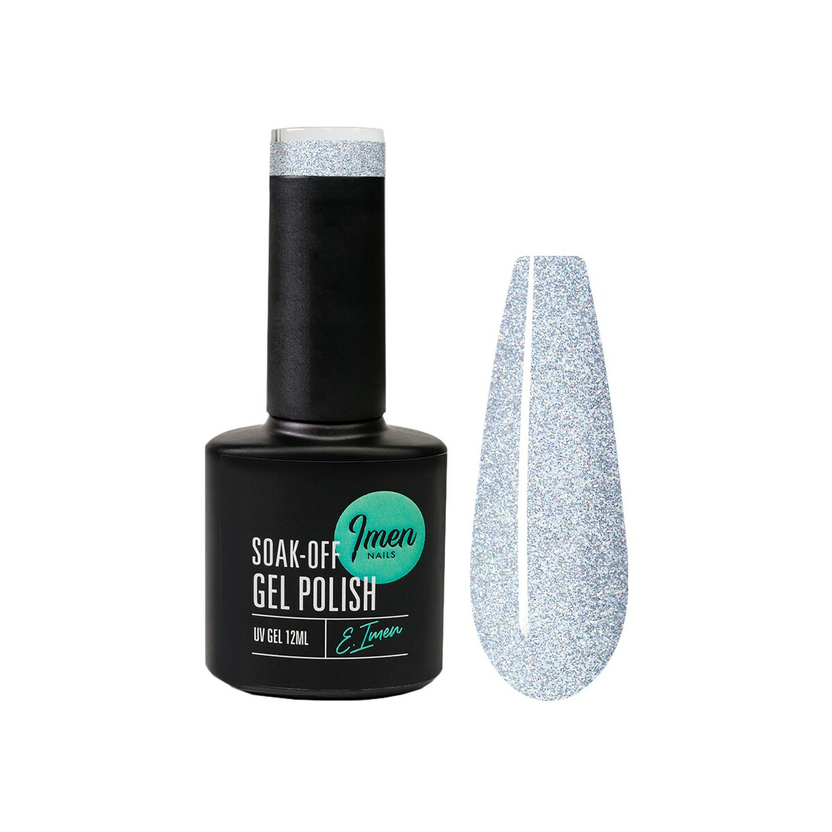 Gel Polish DB010 Multi Silver Glitter 12ml