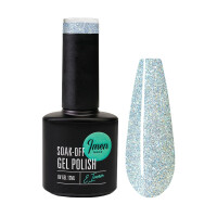 UV Gel Polish DB049 Silver Blue Violet Diamond Glitter 12ml 