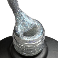 UV Gel Polish DB049 Silver Blue Violet Diamond Glitter 12ml 