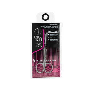 Expert 13 Typ 3 Nagelhautschere mit Haken, LINKSHÄNDER, Handsize L, gerader Griff, ergonomische ovale Ringe