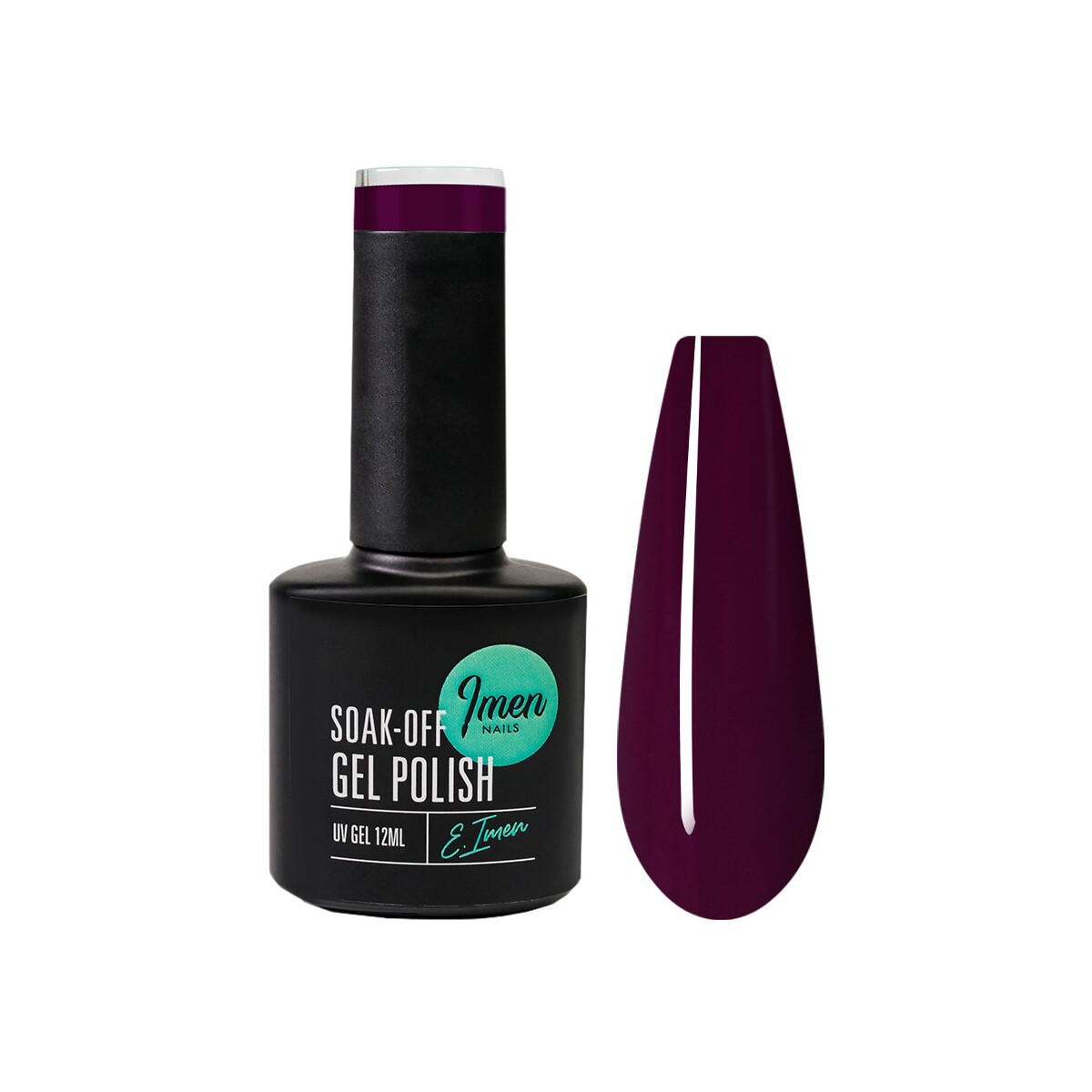 UV Gel Polish 086 Brave Plum 12ml box