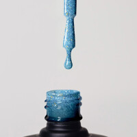 UV Gel Polish DB029 Babyblue Gold Shimmer 12ml 3