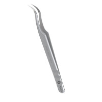 EXPERT 45 TYP 1, Wimpern Pinzette, curved,  NANO-KERBEN 1