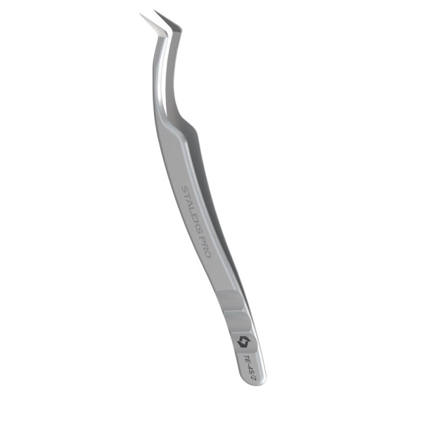 EXPERT 45 TYP 2, Wimpern Pinzette, L-shaped, 40°, NANO-KERBEN