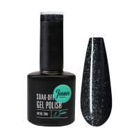UV Gel Polish DB016 black-champagne Glitter 12ml 1