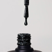UV Gel Polish DB016 black-champagne Glitter 12ml 2