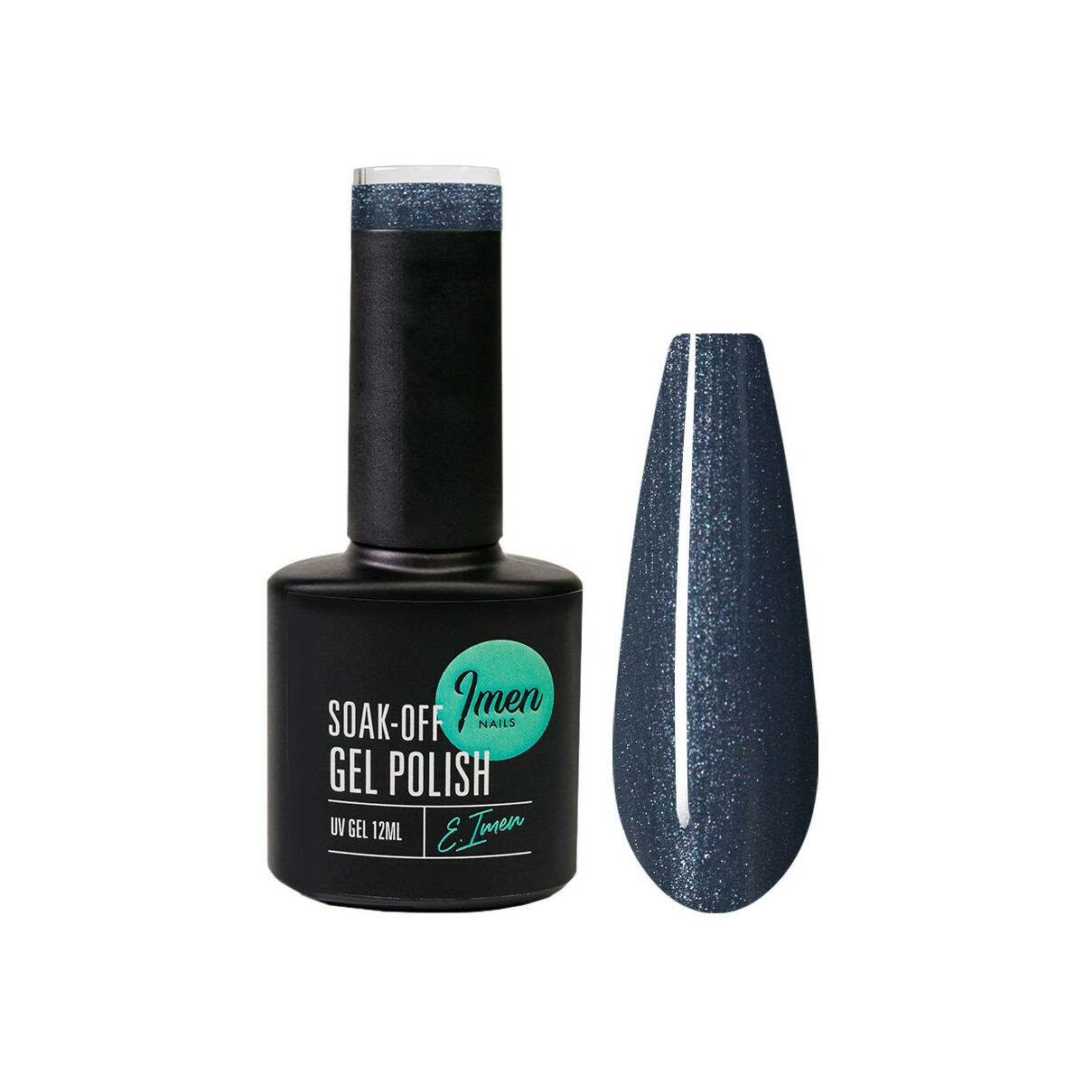 Gel Polish DB022 Glimmer anthrazit 12ml