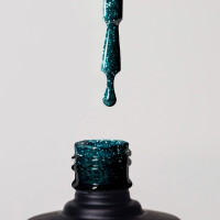 UV Gel Polish DB026 Dark Green Glitter 12ml 2