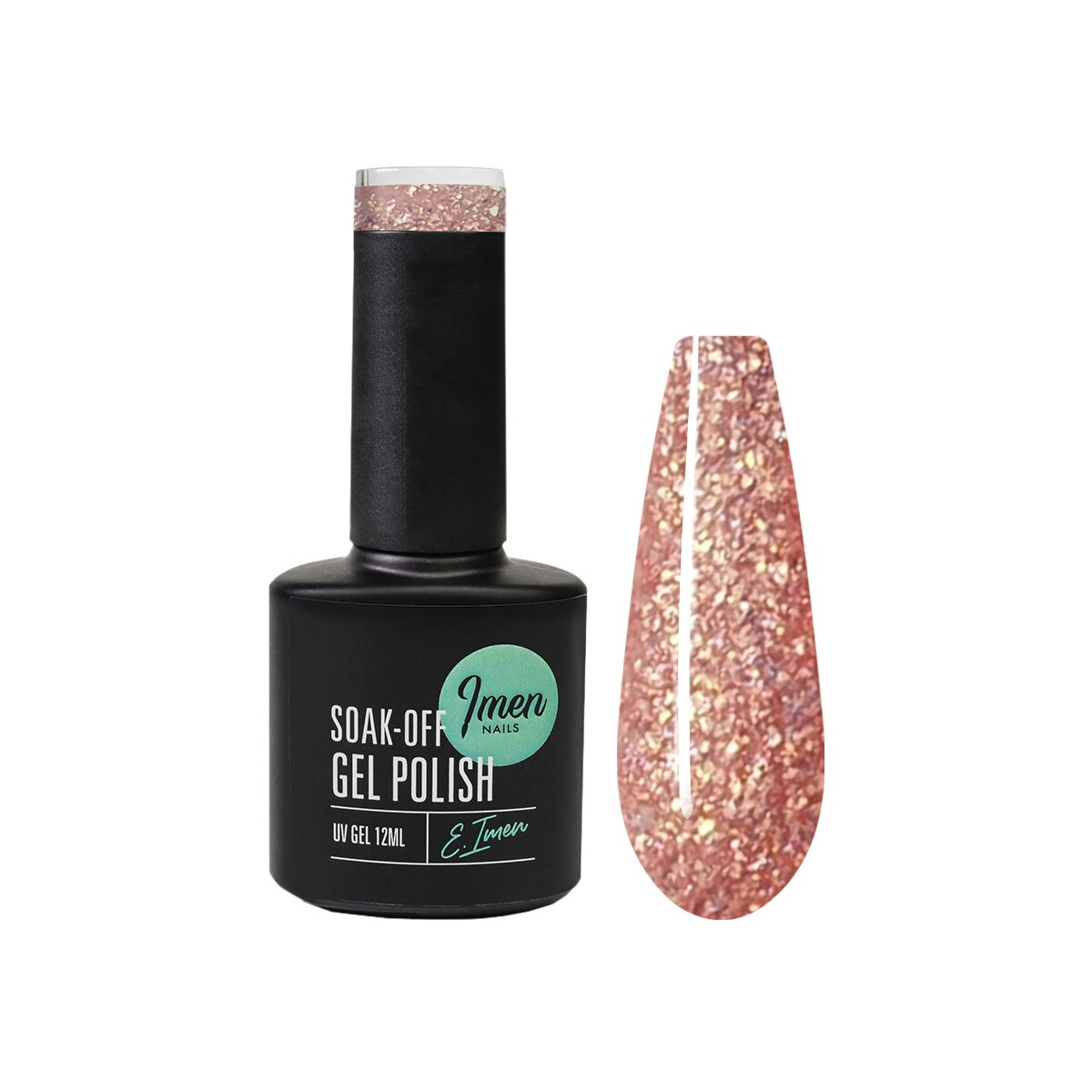 UV Gel Polish DB054 Rose peach goldengli box