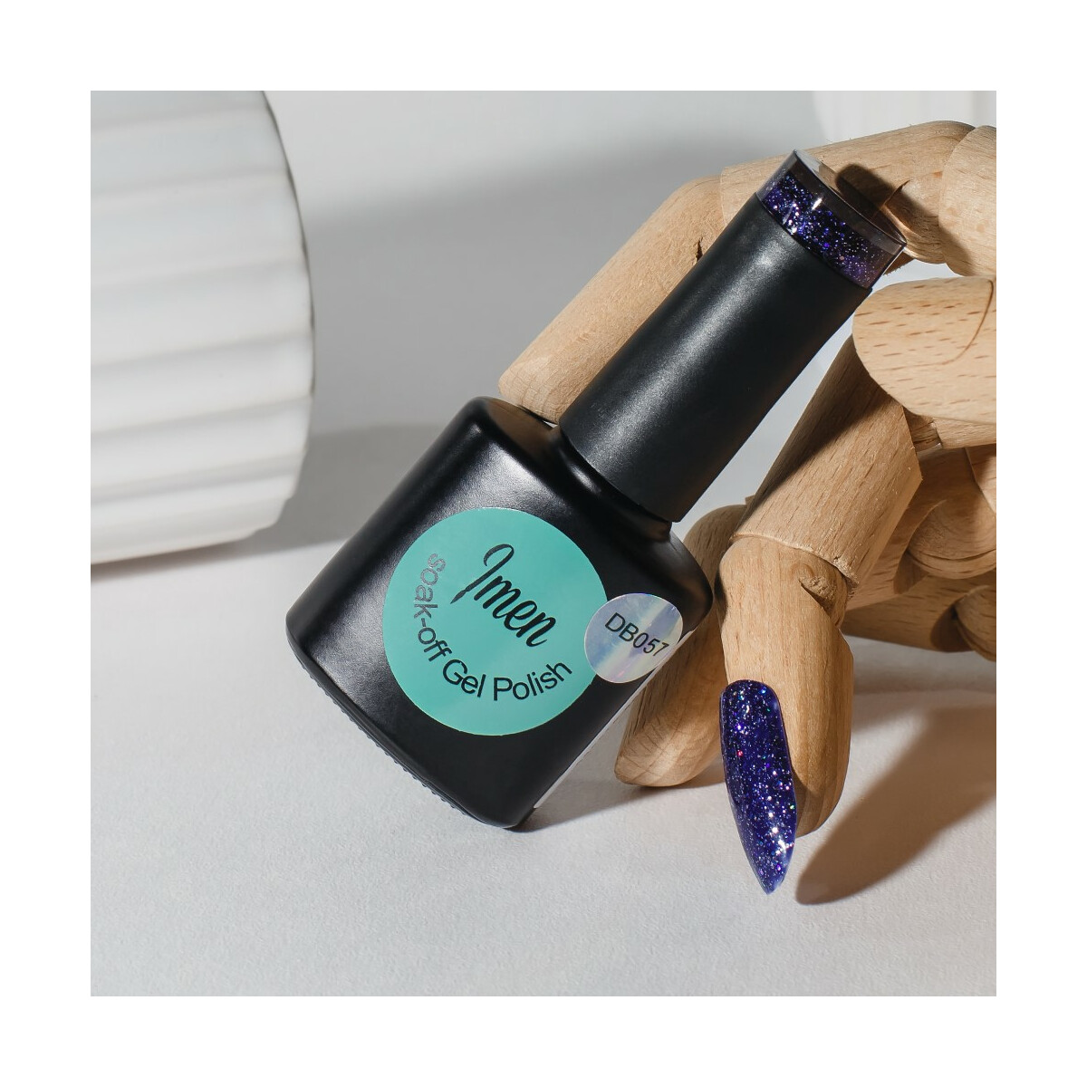 Gel Polish DB057 dark blue hologlitter 12ml