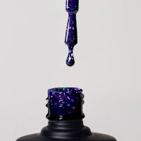 UV Gel Polish DB057 dark blue hologlitter 12ml 3
