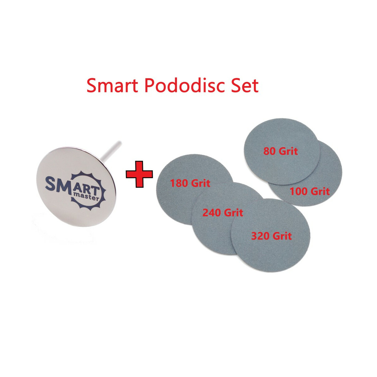 SMART Podo SET - DISK ø30 mm XL + 250 Schleifpads...