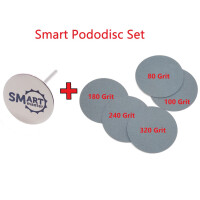SMART Podo SET - DISK ø30 mm XL + 250 Schleifpads verschiedene Grit