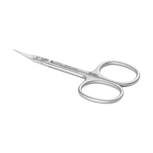 S-03L Profi Nagelhautschere für LINKSHÄNDER, Länge 90 mm, ovale Ringe, matte Oberfläche