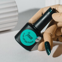 UV Gel Polish DB004 Dark Petrol Glitter 12ml 4