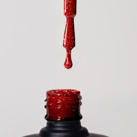 UV Gel Polish DB027 hot chilli glitter 12ml 3