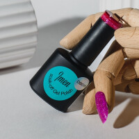 UV Gel Polish DB019 Showgirl magenta glitter 12ml 4