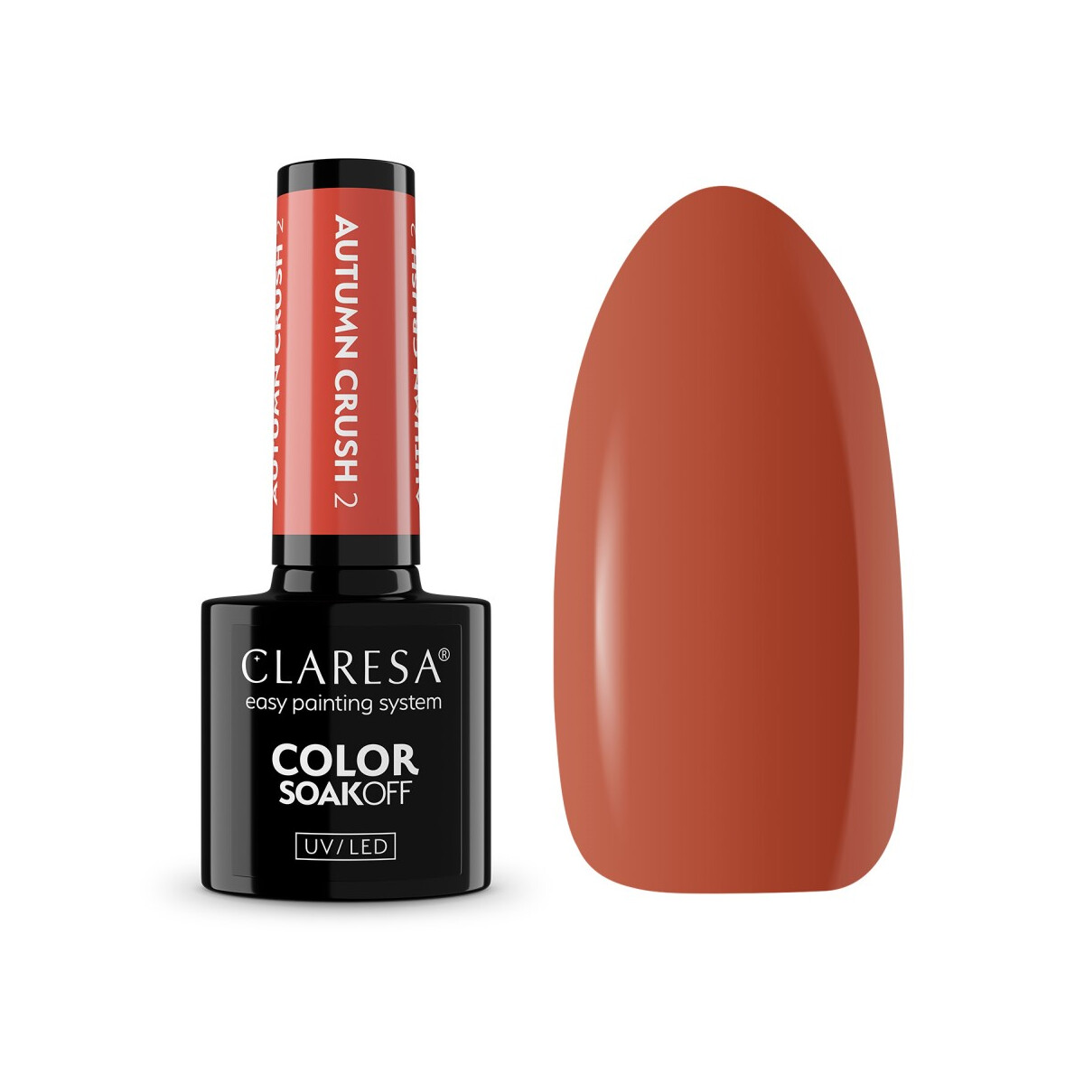 CLARESA GEL NAIL POLISH AUTUMN CRUSH 2 - box