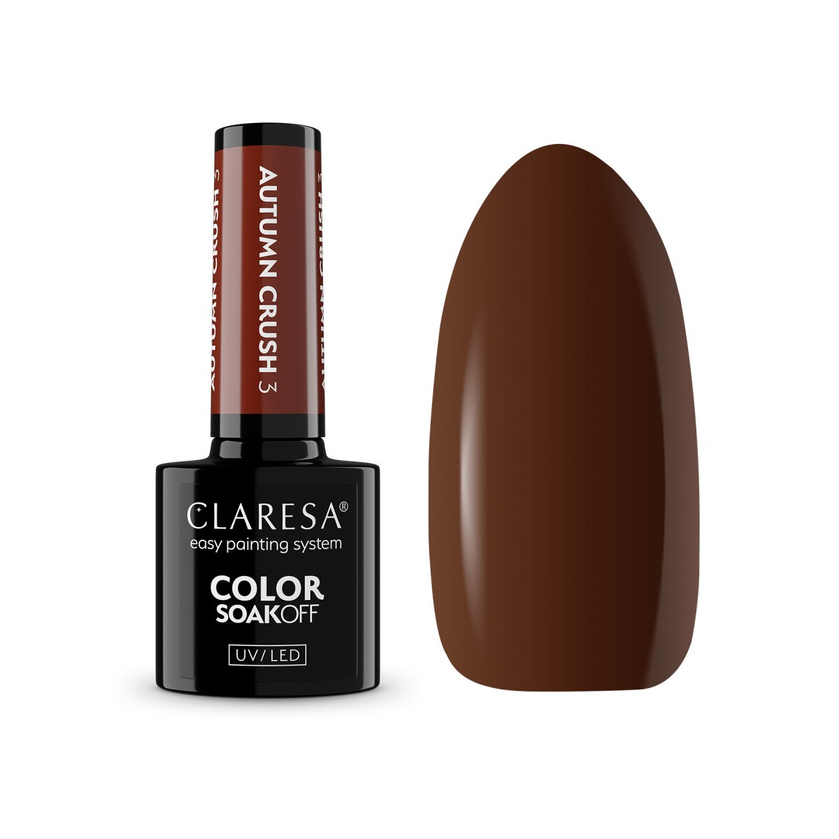 CLARESA GEL NAIL POLISH AUTUMN CRUSH 3 - box
