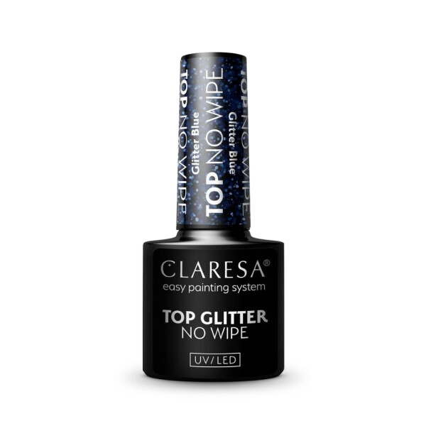 CLARESA TOP NO WIPE GLITTER BLUE 5g