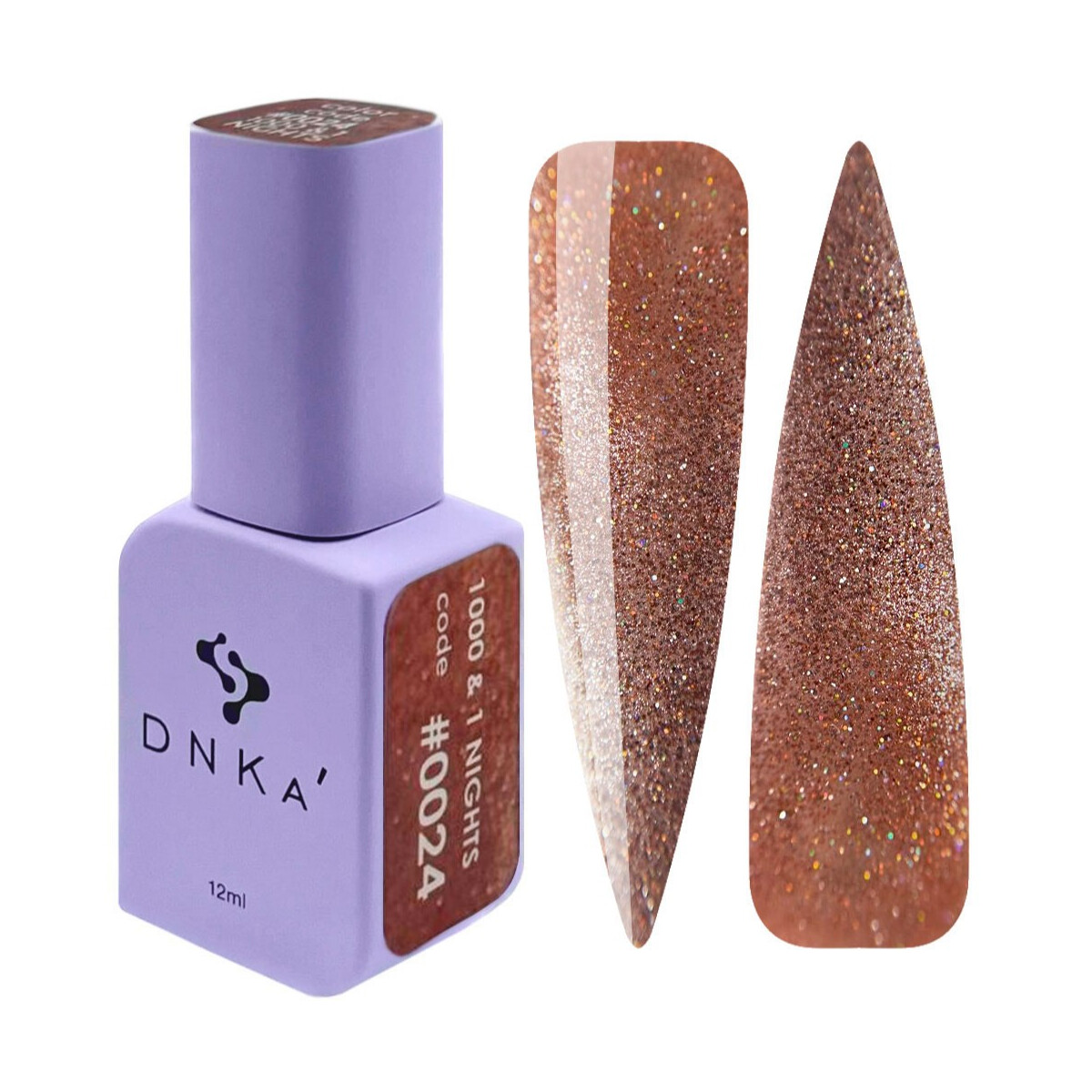 COLOR GEL POLISH "DNKa", 12 ml #0157 1000 & 1 