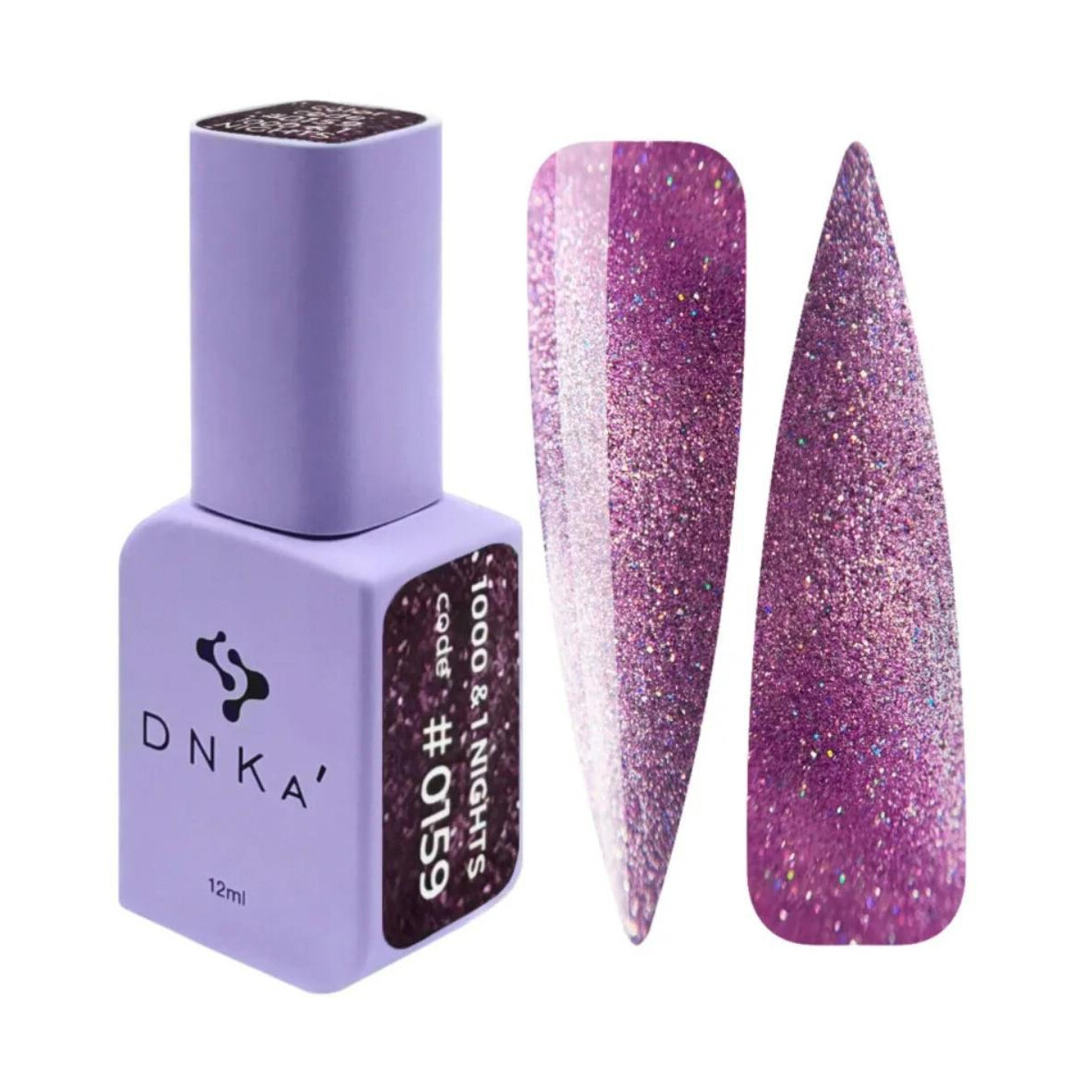 COLOR GEL POLISH "DNKa", 12 ml #0159 1000 & 1 