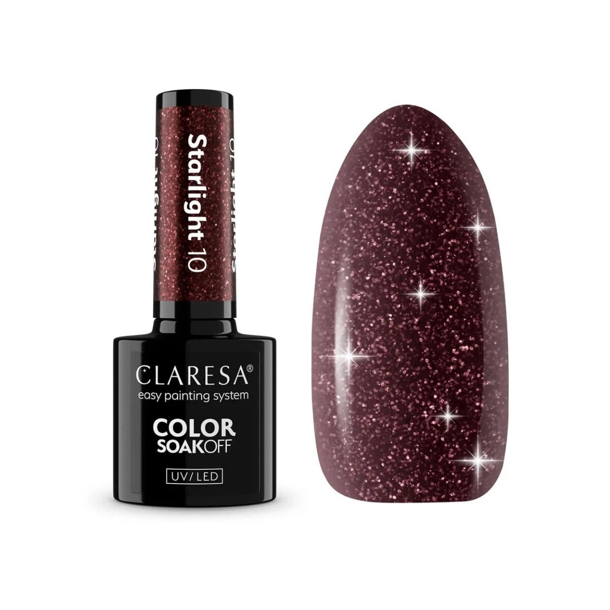 CLARESA GEL NAIL POLISH STARLIGHT 10 - 5g Limited