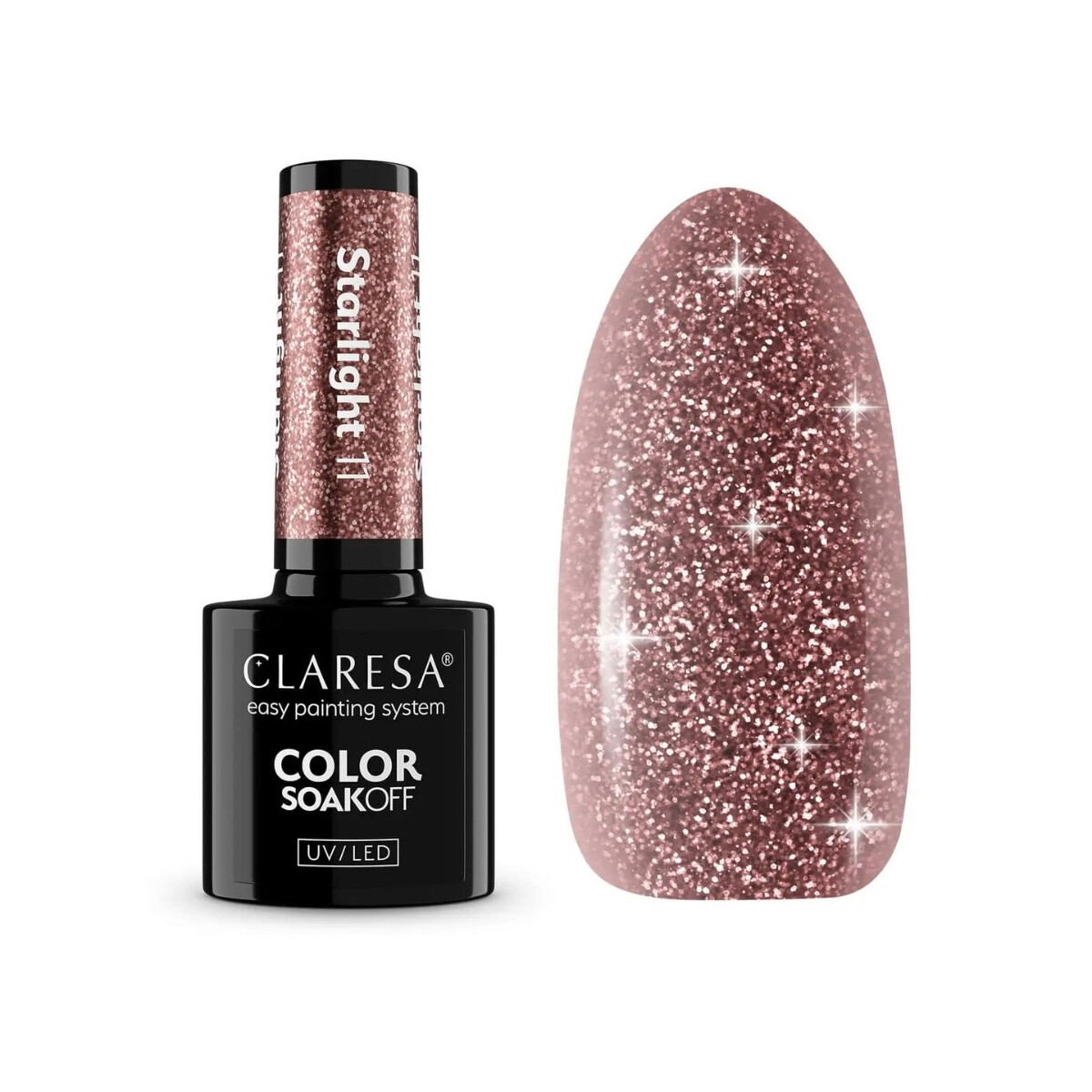 CLARESA GEL NAIL POLISH STARLIGHT 11 - 5g Limited