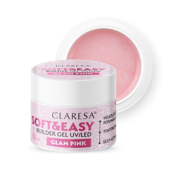 CLARESA SOFT&EASY BUILDER GEL GLAM PINK