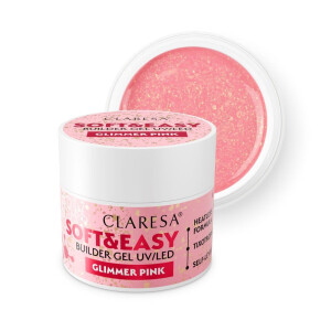 CLARESA SOFT&EASY BUILDER GEL GLIMMER PINK
