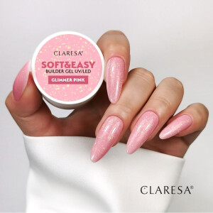 CLARESA SOFT&EASY BUILDER GEL GLIMMER PINK