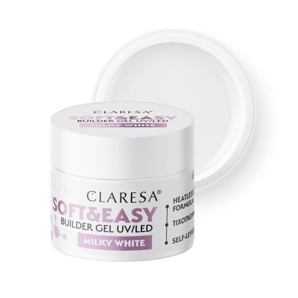 CLARESA SOFT&EASY BUILDER GEL MILKY WHITE